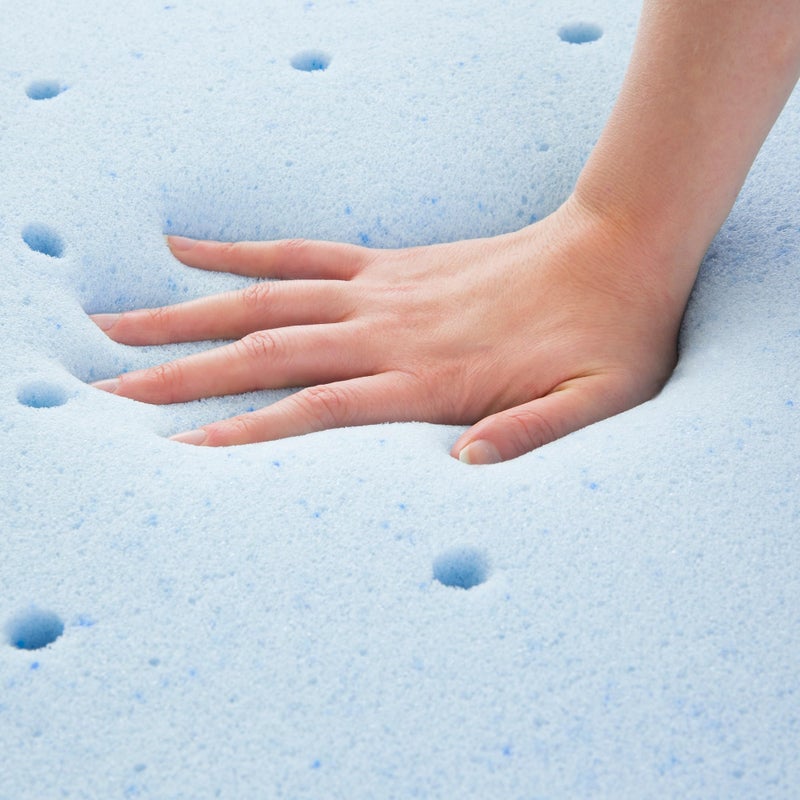 LUCID 4 Inch Gel Memory Foam Mattress Topper-Ventilated Design-Ultra Plush-Twin XL - Image 5